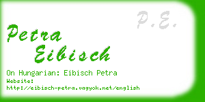 petra eibisch business card